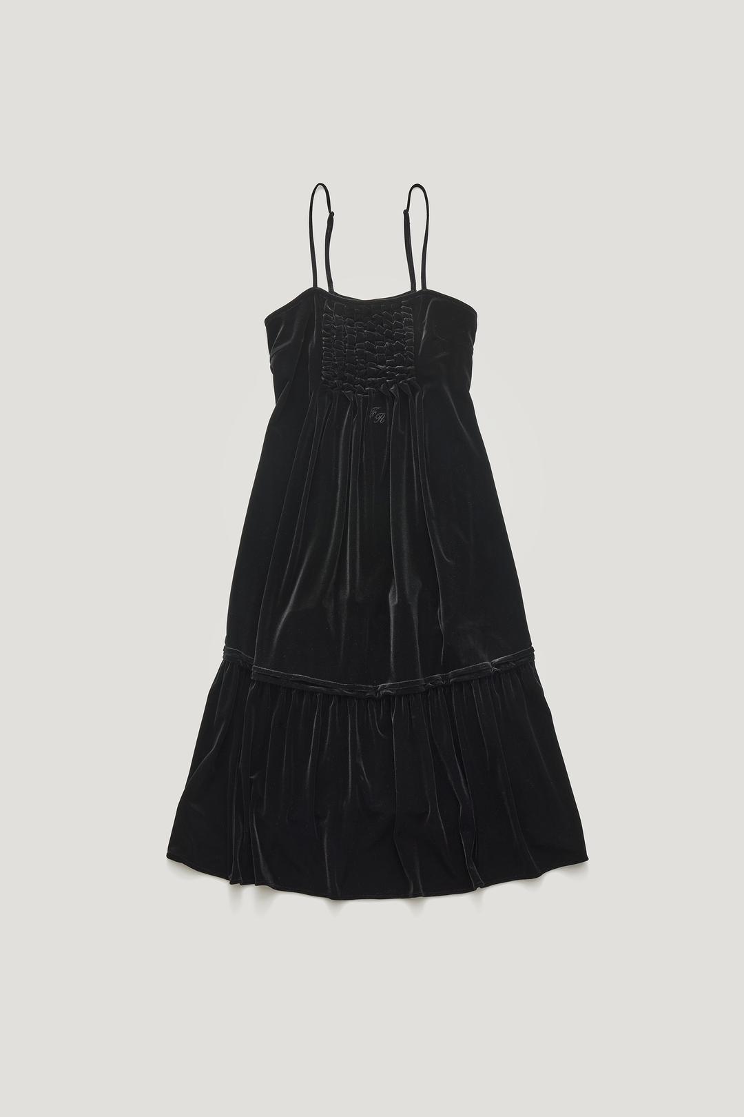 JEM SHIRRING DRESS_BLACK / ₩208,000