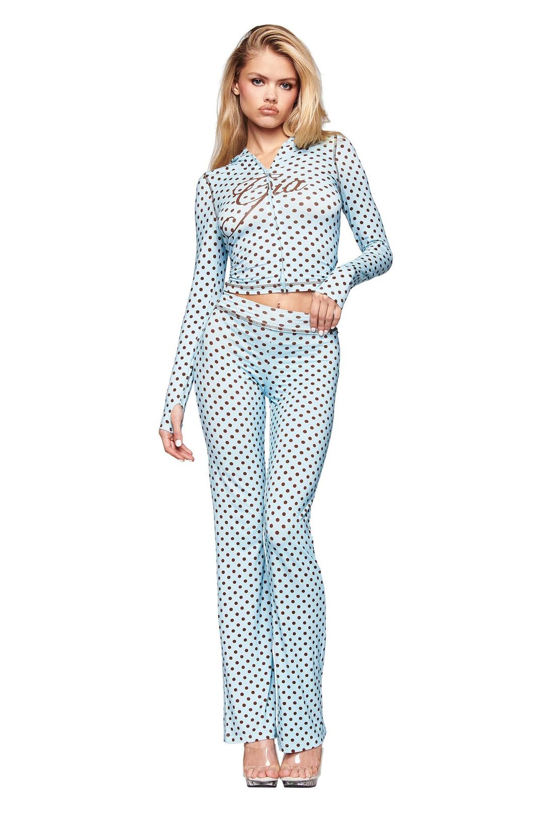 BLARE TRACKPANT - BLUE POLKA DOT