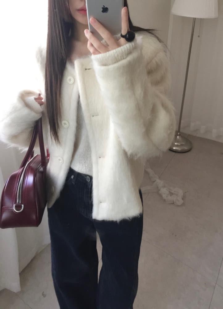 round short jacket (ivory)