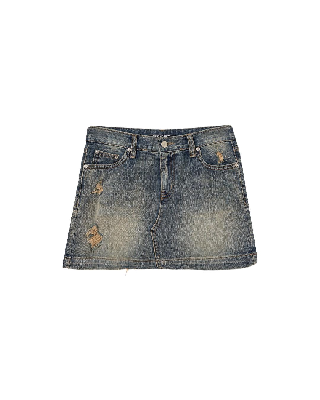 NO.01 MID-RISE DENIM SKIRT