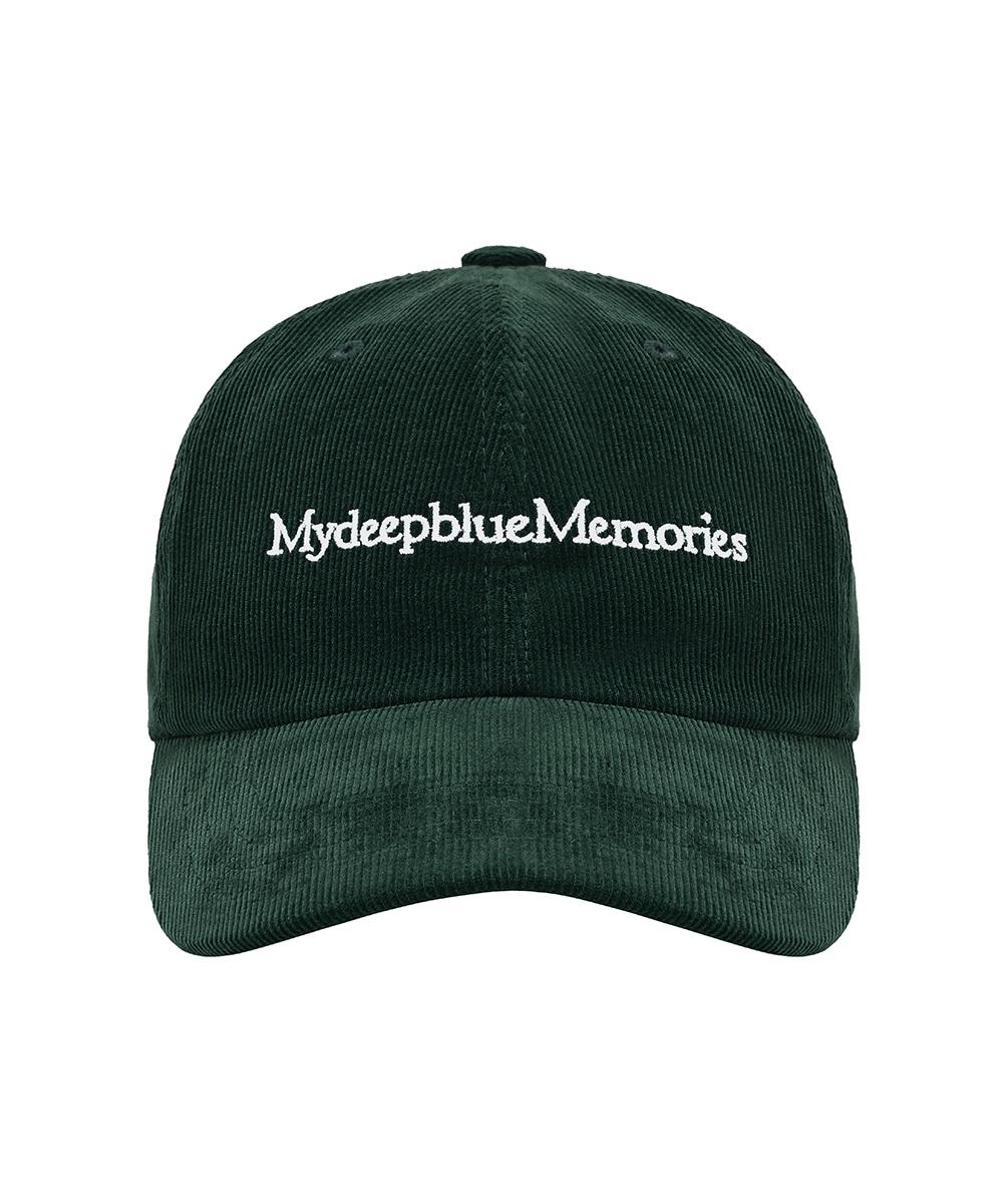 CORDUROY MM BALL CAP in deep green