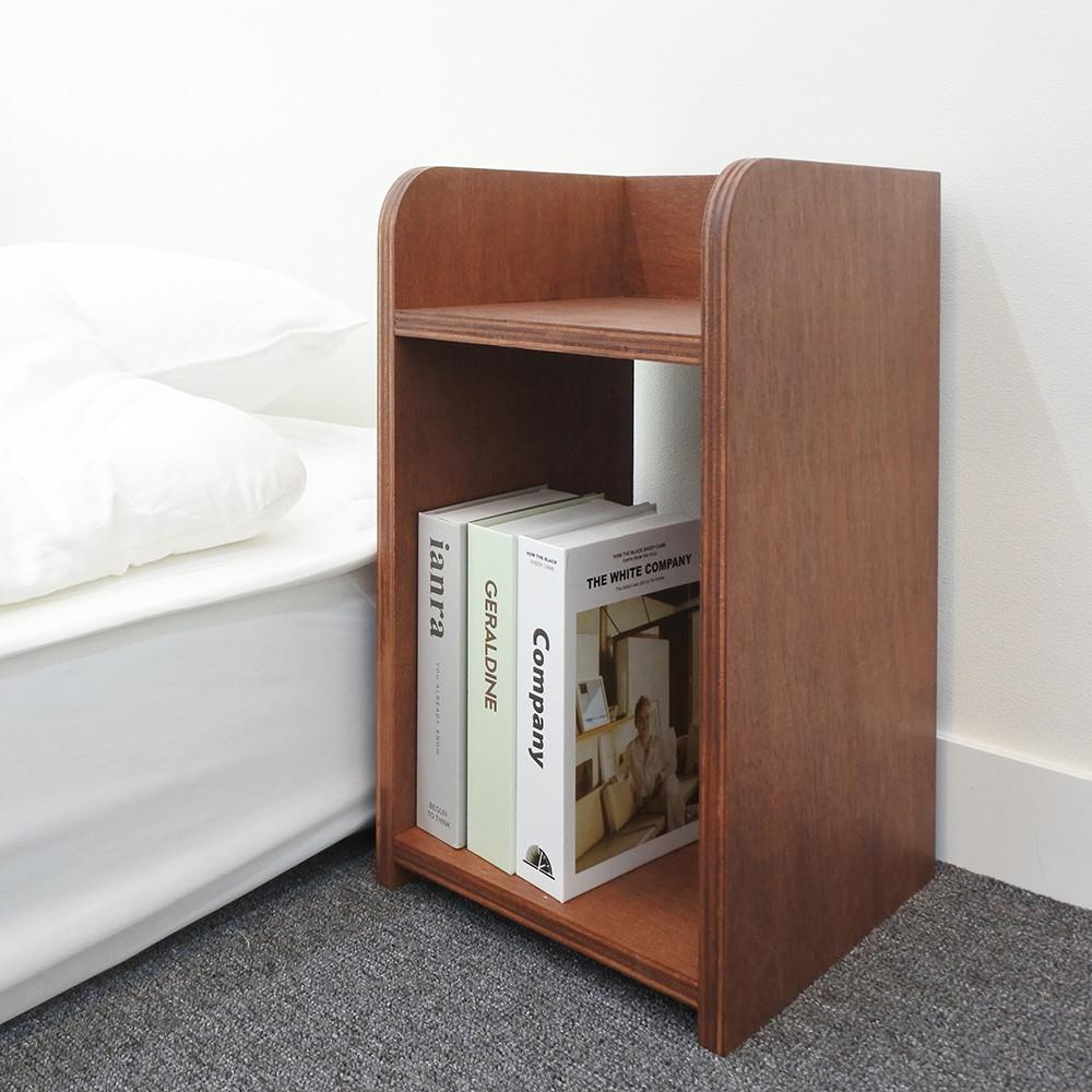 라왕 2단 좁은 다용도 선반 협탁 합판 가구