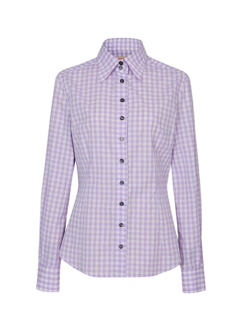 Gingham Check Shirt (Purple)