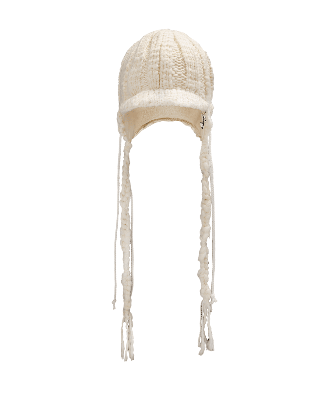 [11/30 예약배송] Braided Earflap Beanie / Ivory