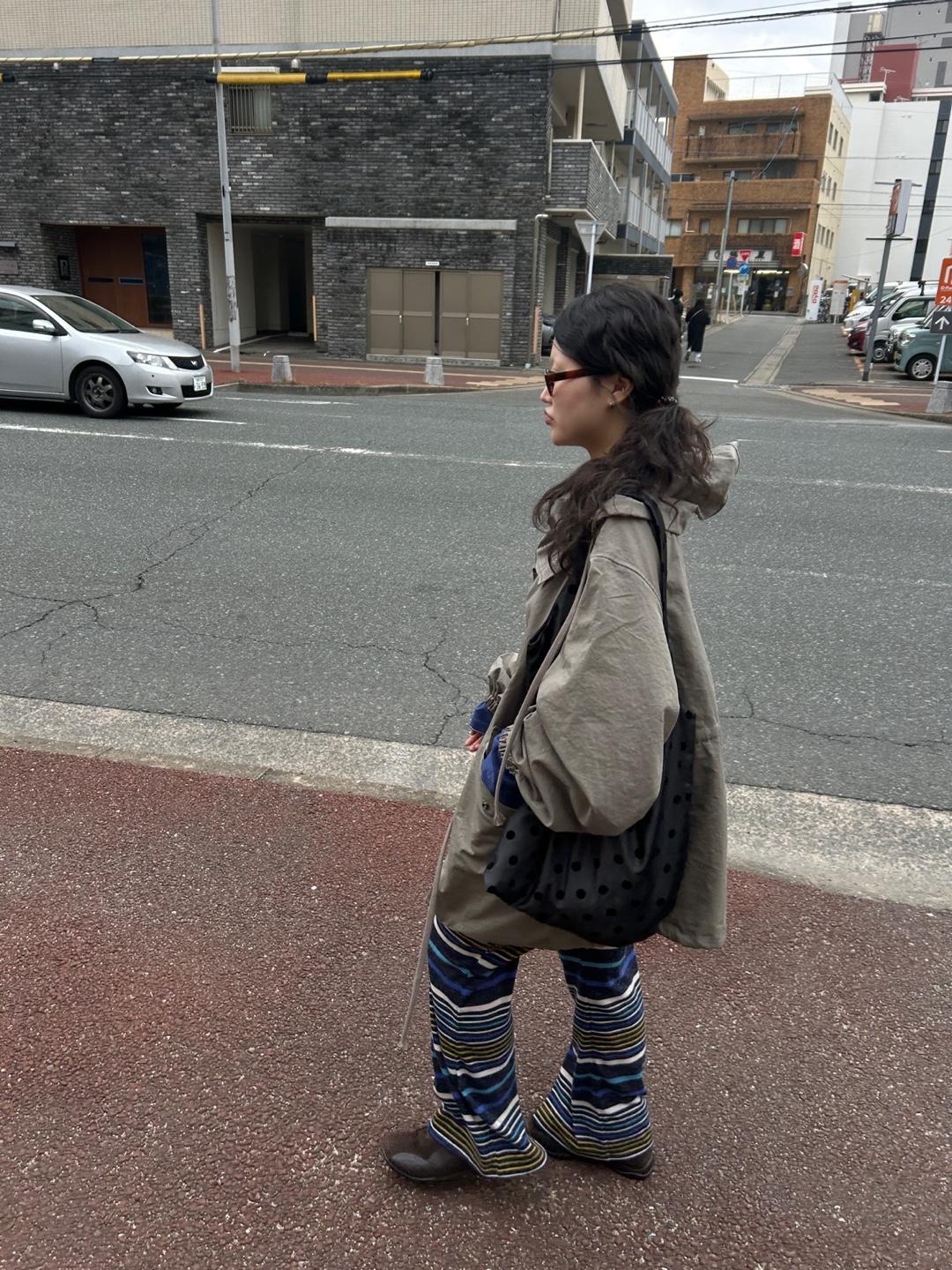 가든페이지 retro striped bootcut pt