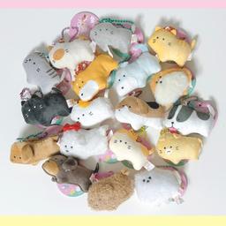 귀여운 눈동자。강아지와 고양이 쁘띠 마스코트 인형 키링 키홀더