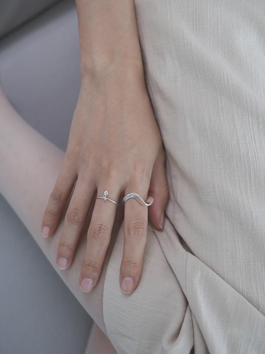 Bold wave ring