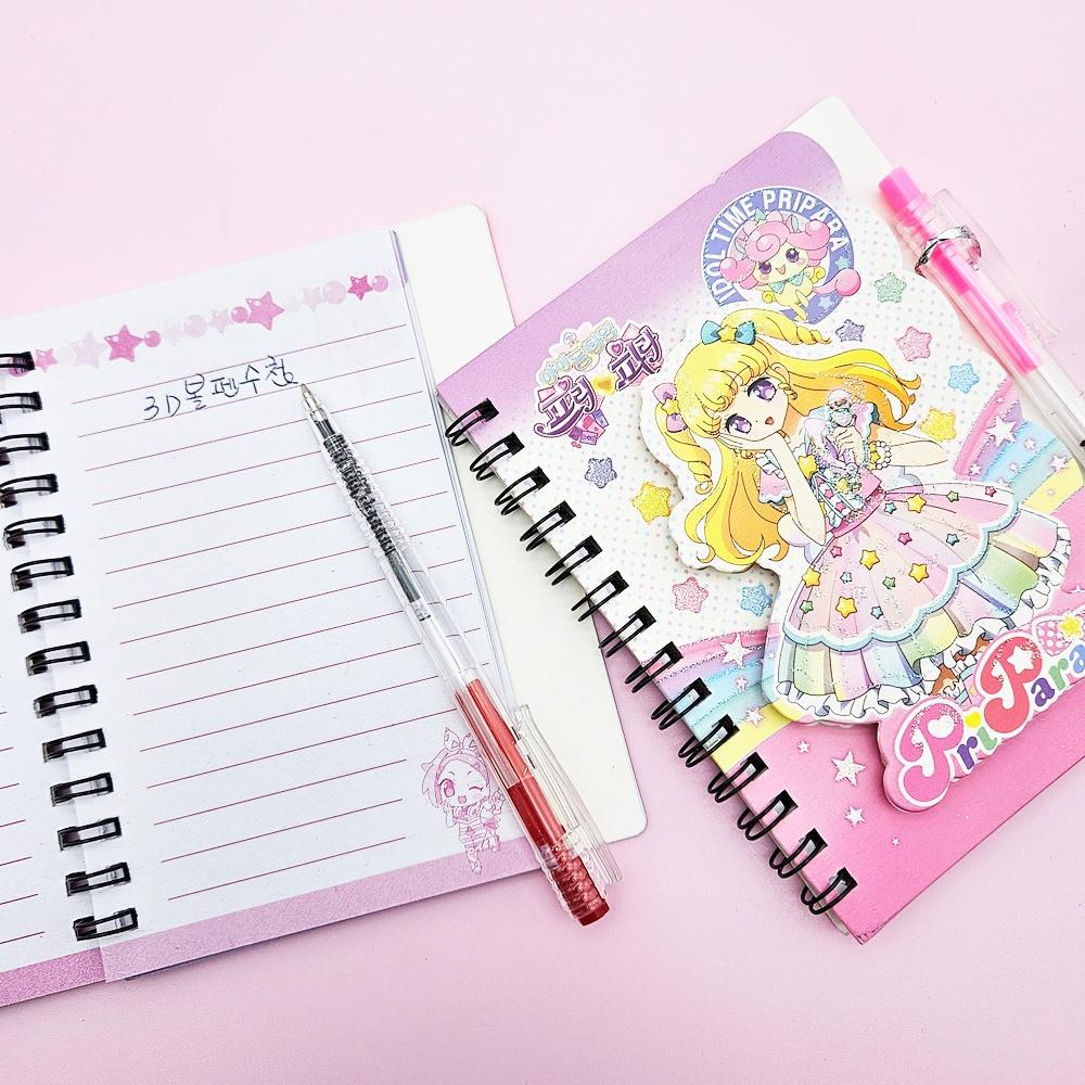 1000 아이돌 타임 프리파라 3D 볼펜수첩 1개 랜덤 - 여아심쿵 입체케릭 학원 달란트 포인트마켓