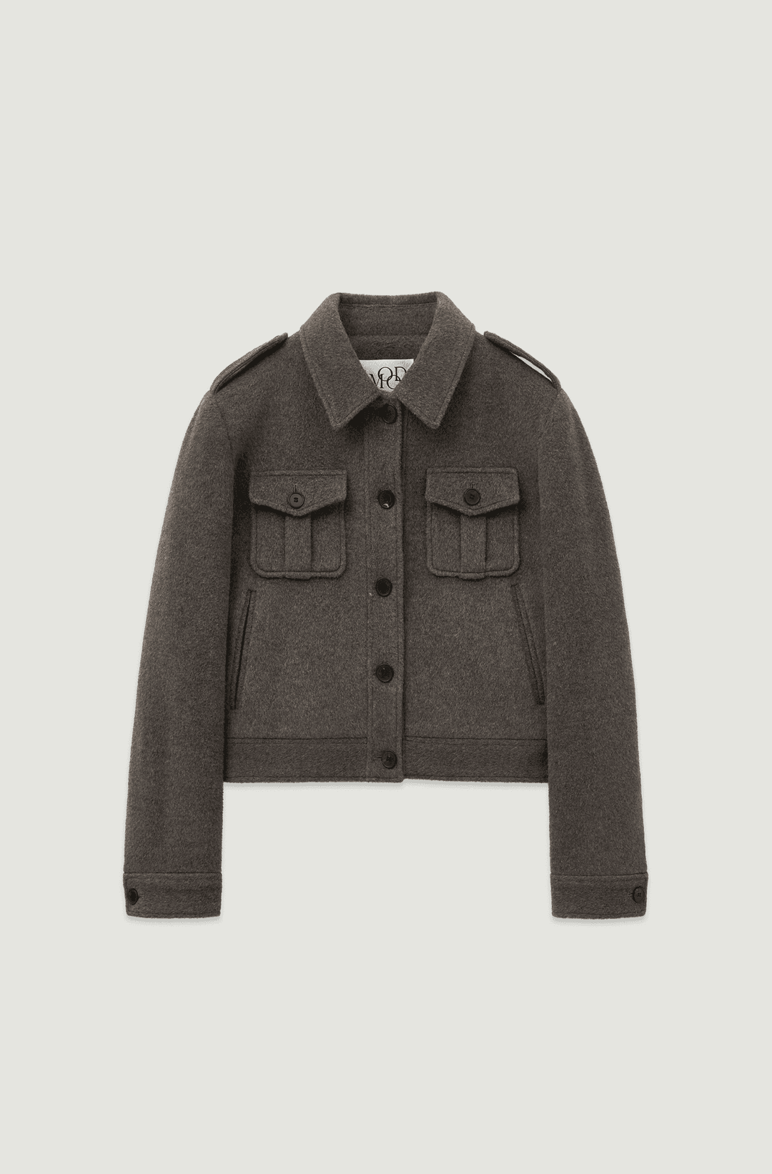 (W) 밀란 울 알파카 트러커 자켓 ROVER GRAY