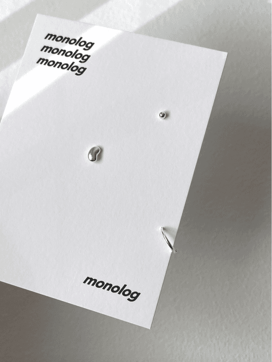 강낭콩 실버 볼 피어싱 세트 P110