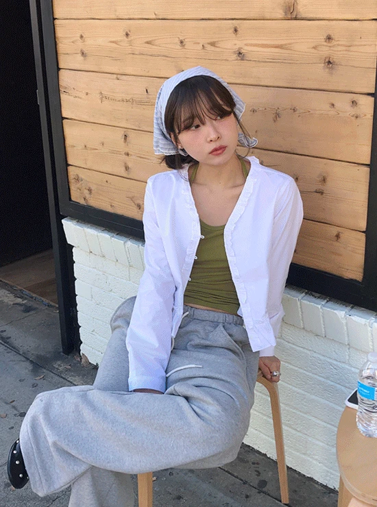 렌넬 프릴 블라우스 (2 color)