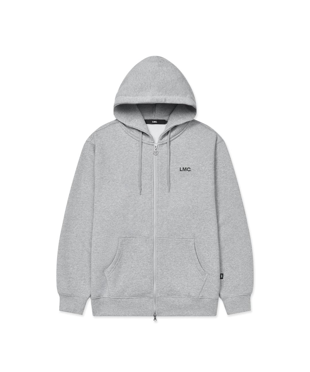 OG ZIP-UP HOODIE heather gray