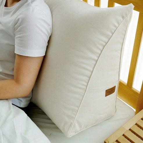 라움스튜디오 캔버스 삼각 등받이 쿠션 - 등쿠션/허리쿠션 | 쿠팡