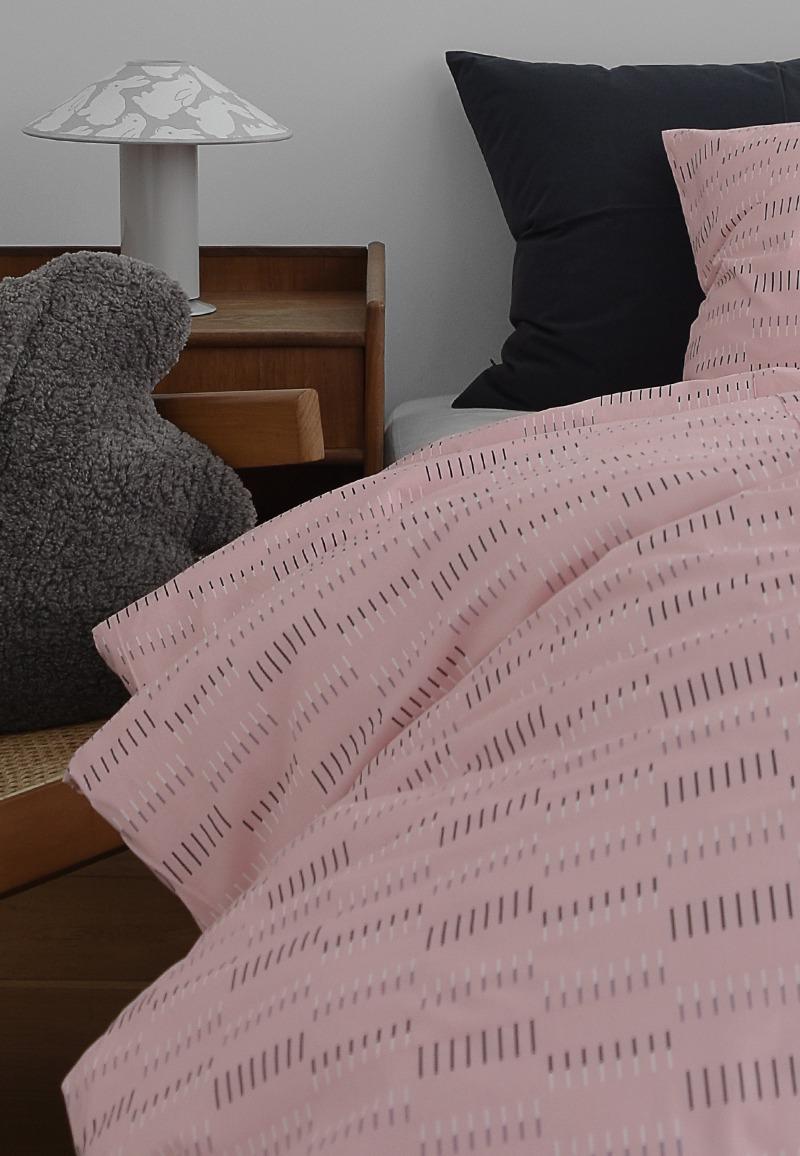 Column Pink Duvet Cover 콜럼 핑크 이불 커버