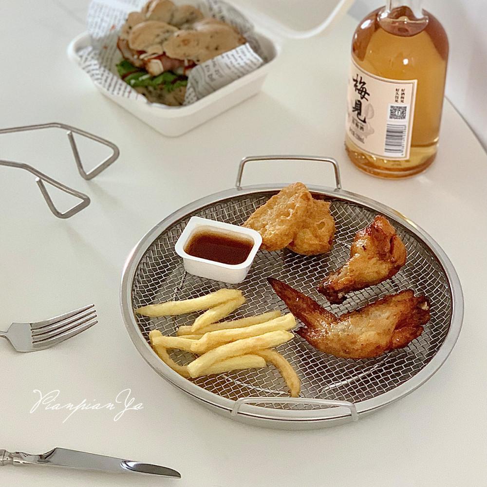 감성 홈카페 기름 채반 감자튀김 접시 만두 그릇 실용적인 주방용품 햄버거집 일식집 아이템