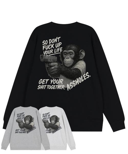 카르마 몽키 스웻셔츠 (3color)