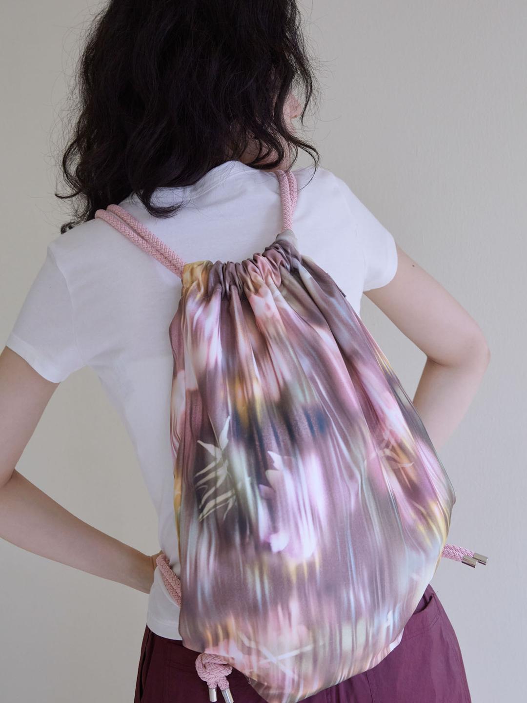 Eco flower string bag - Brown