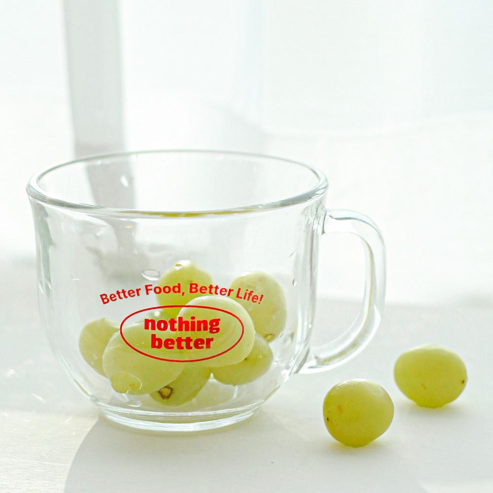 강화유리 레터링 요거트볼 / 전자레인지 사용 가능 / 디저트 시리얼