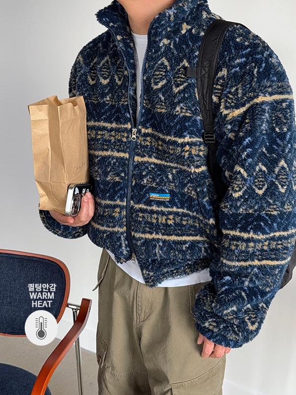 *핀오크 퀼팅 플리스 집업(6colors)