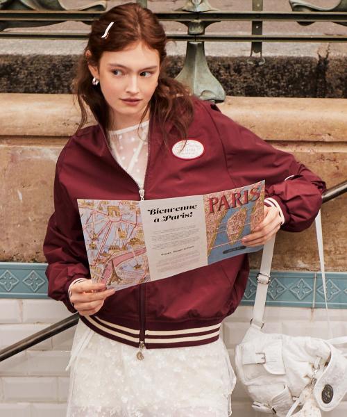 Bella Windbreaker Burgundy