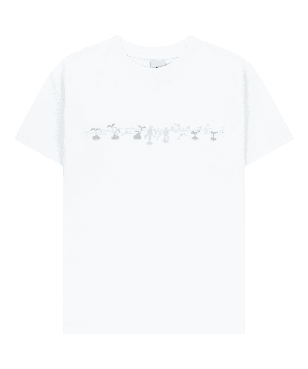 GREEN CIRCULAR T-SHIRT [WHITE]
