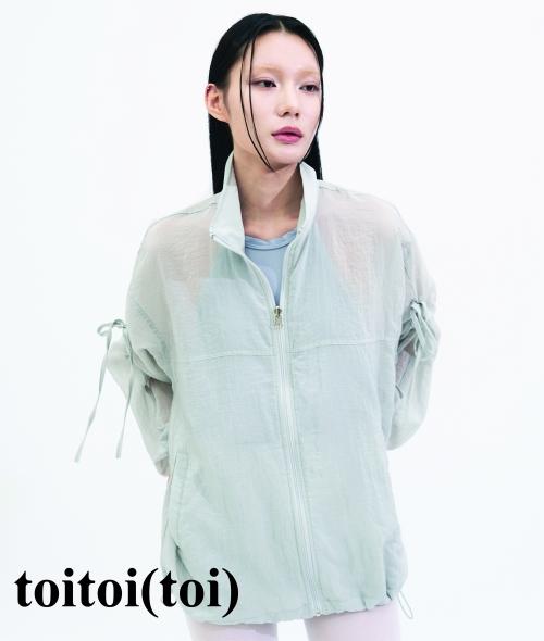 Toitoi - Bow Strap Windbreaker _ GREY
