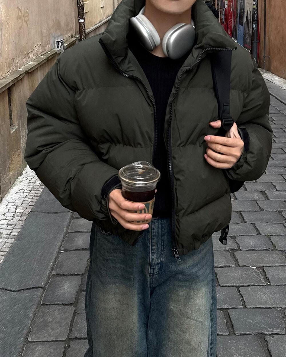 마제스티 헤비 크롭 패딩