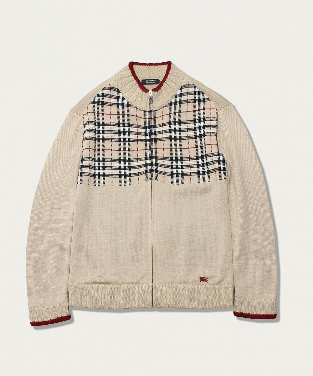 Burberry blacklabel sheepwool zipup knit