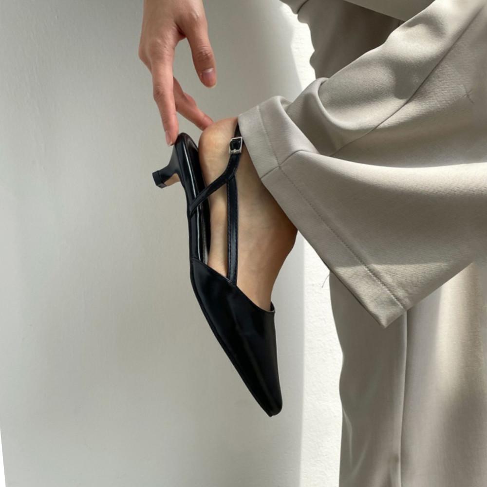 슬링백구두 스틸레토 슬링백 힐