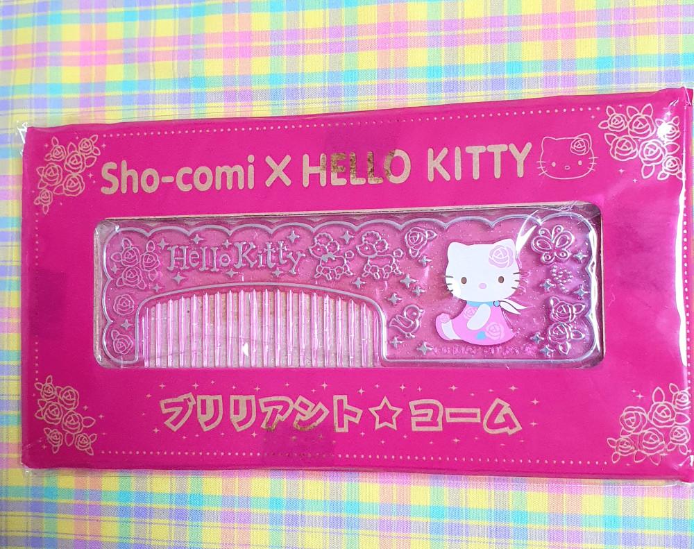 [고전문구] 로즈 헬로키티 헤어빗