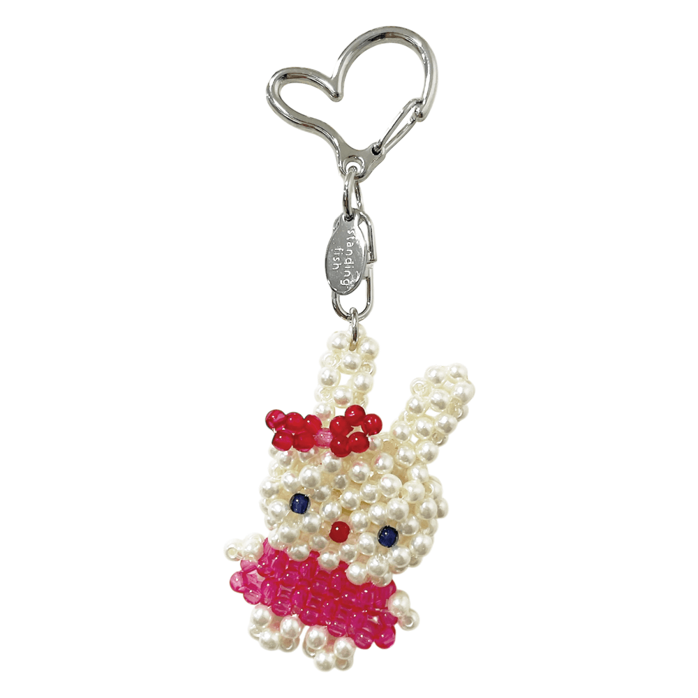 ribbon rabbit key ring