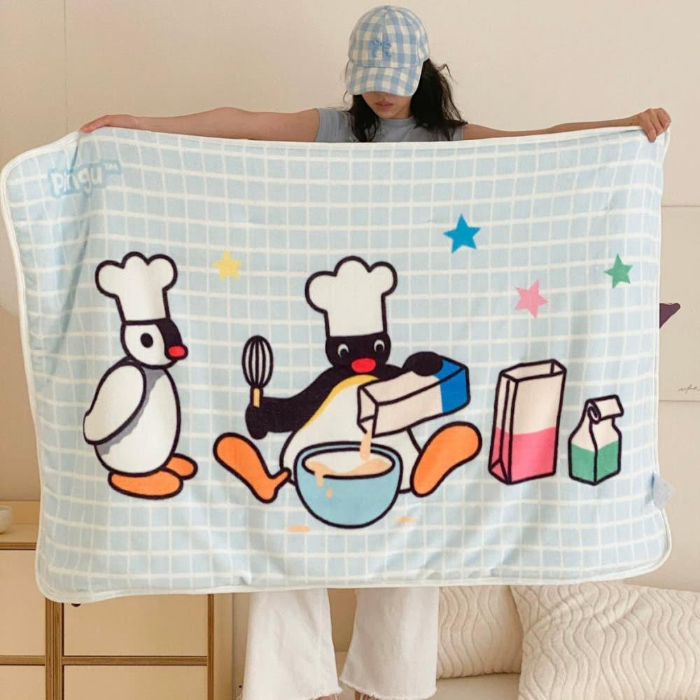 핑구 캐릭터 쇼파 얇은 담요 귀여운 블랭킷