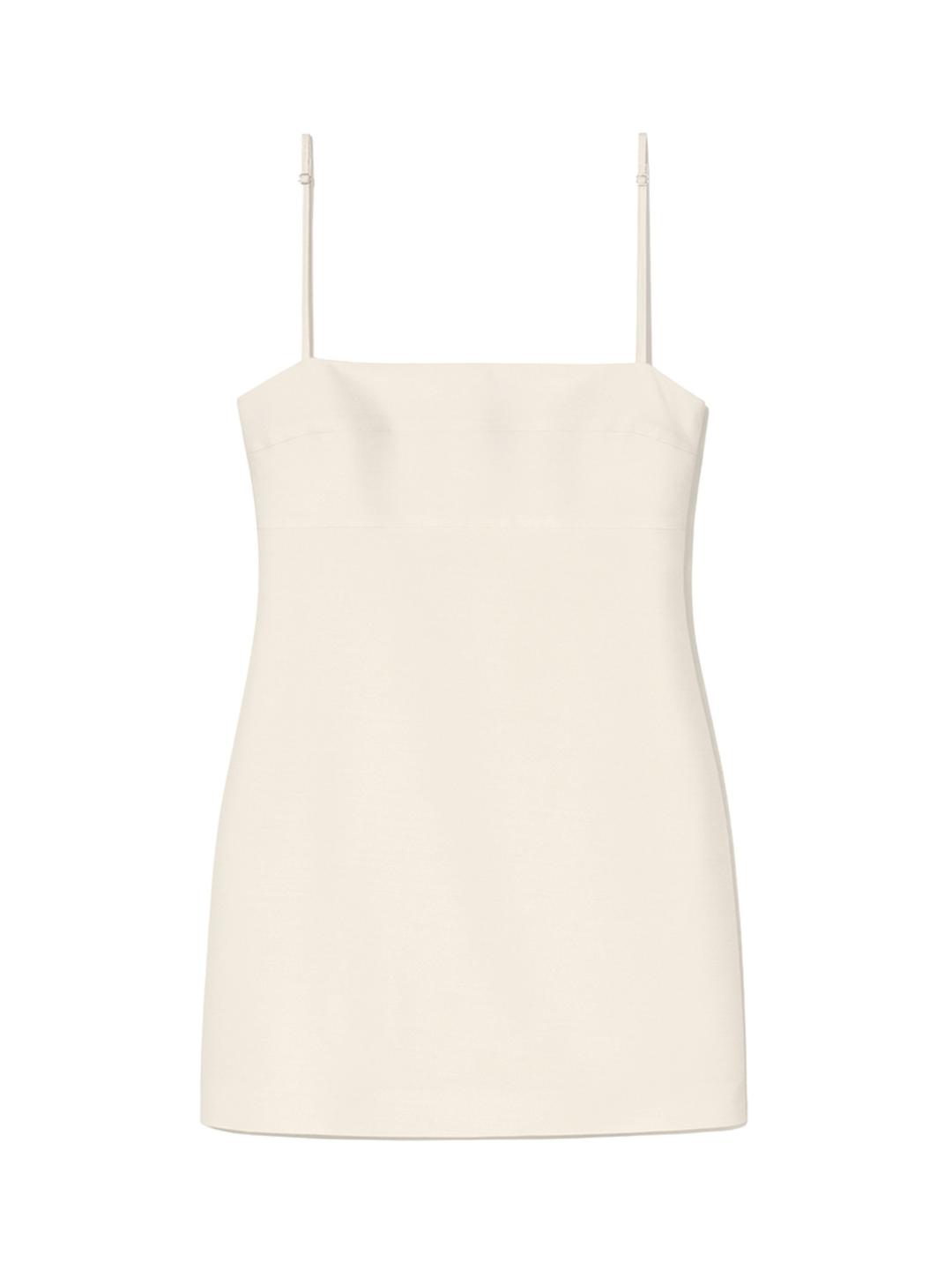 G SLIP MINI DRESS (IVORY)
