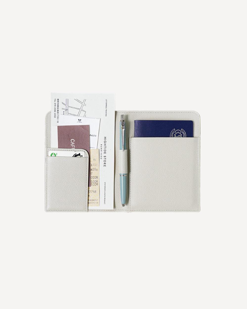 VANTAA Passport Holder with Epoca P Ballpoint / Light gray