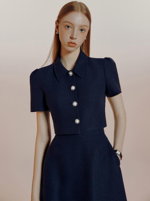 Russu tweed Crop jacket(4colors)