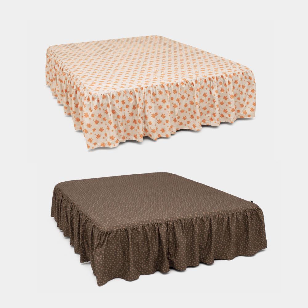 논더스트 메이플 패턴 알러지케어 베드스커트 2colors 3size