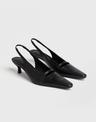 CARA sling-back pumps_matt black