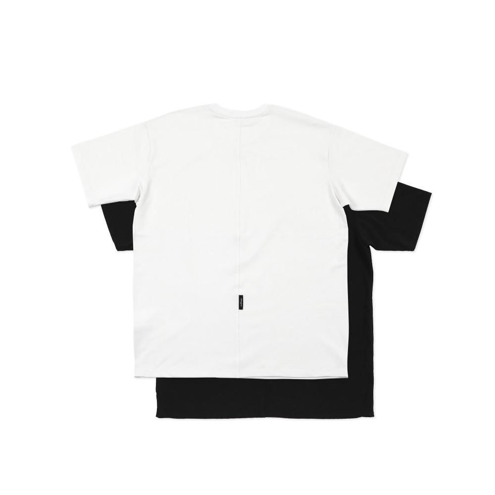 (Overfit)리사이클 슬릿 티셔츠-Recycle Slit T-shirt