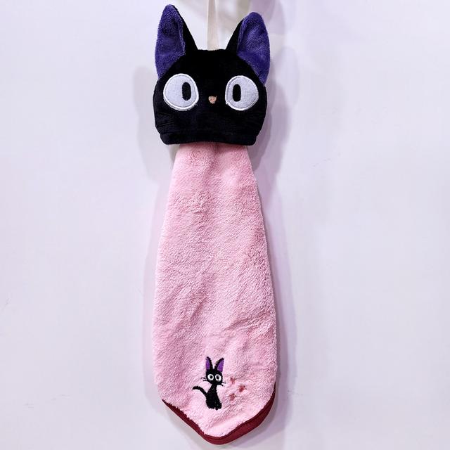 고양이 지지 마이크로 고리 수건/ 마녀 배달부 키키 미니 핸드타올