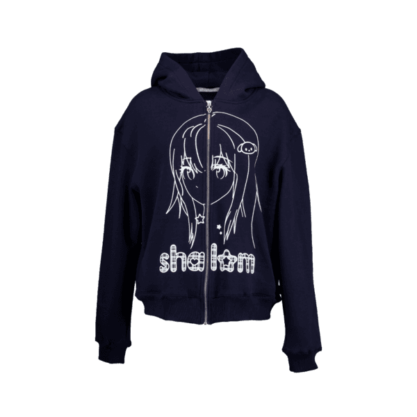 GOTTI ZIP-UP HOODIE NAVY