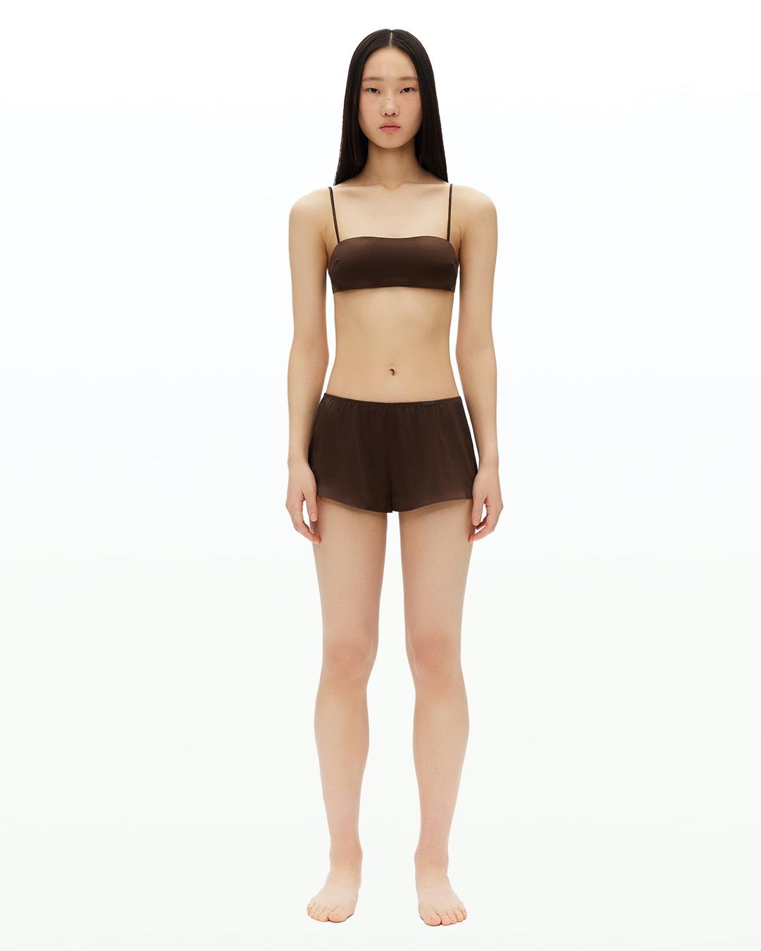 love silk bralette & boy shorts set