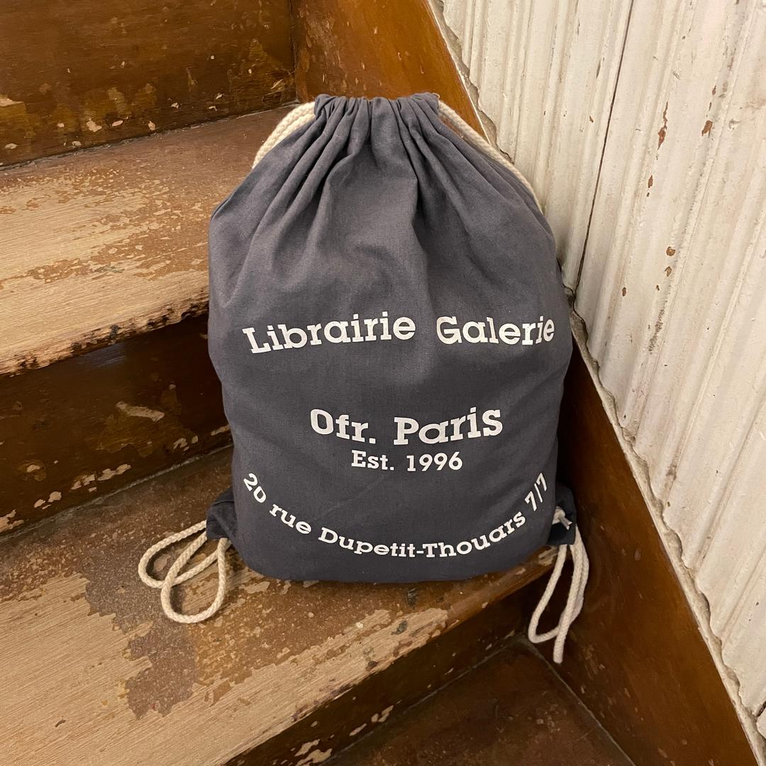 0fr. String Bag - Dark Grey - White