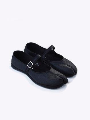 TABI MARY JANE RAFIA NESS BLACK