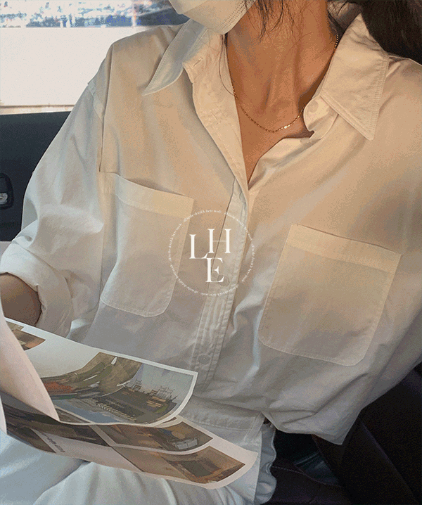 [Lè made] 르텀 코튼 셔츠 (white)