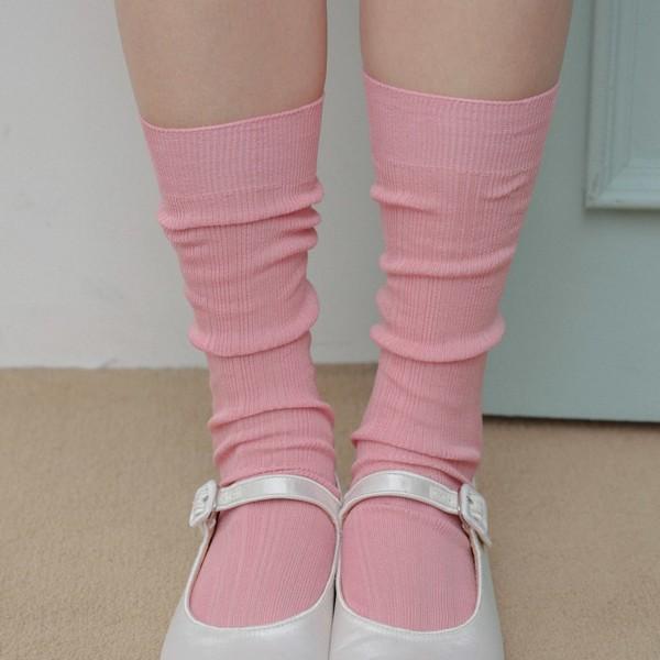 loose middle socks - blossom pink