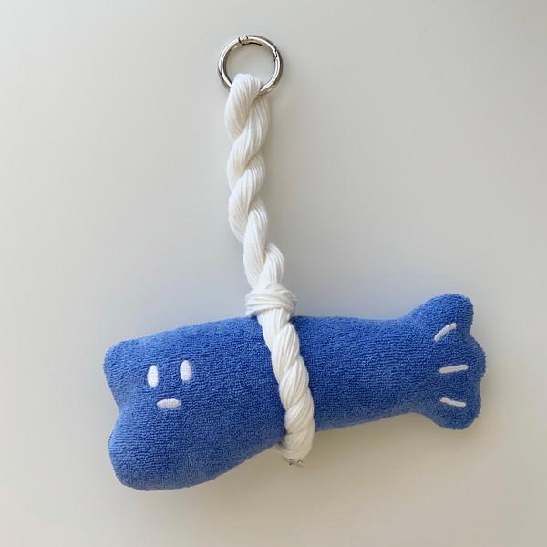 [fabric] good luck fish_ blue