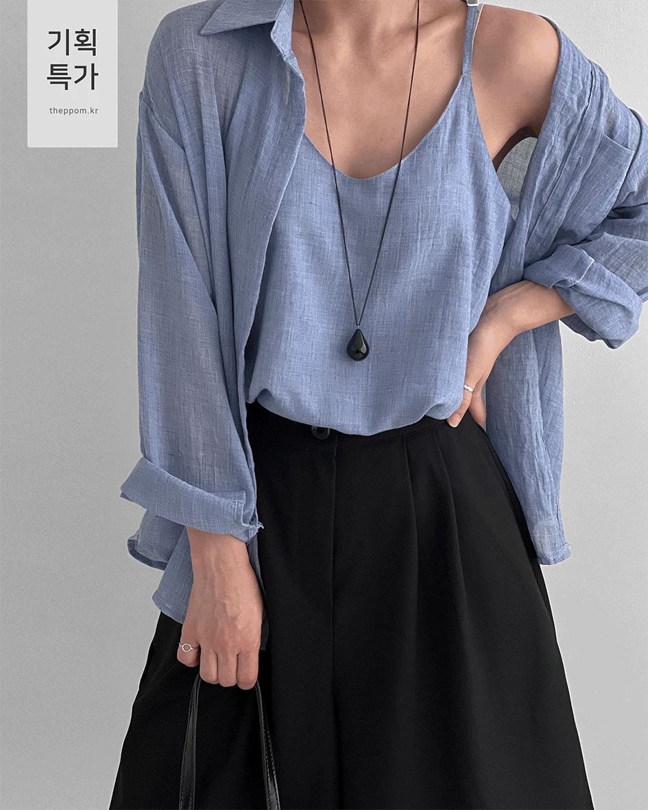 [기획특가] 버니즈 아사 셔츠+나시 세트 / 3color