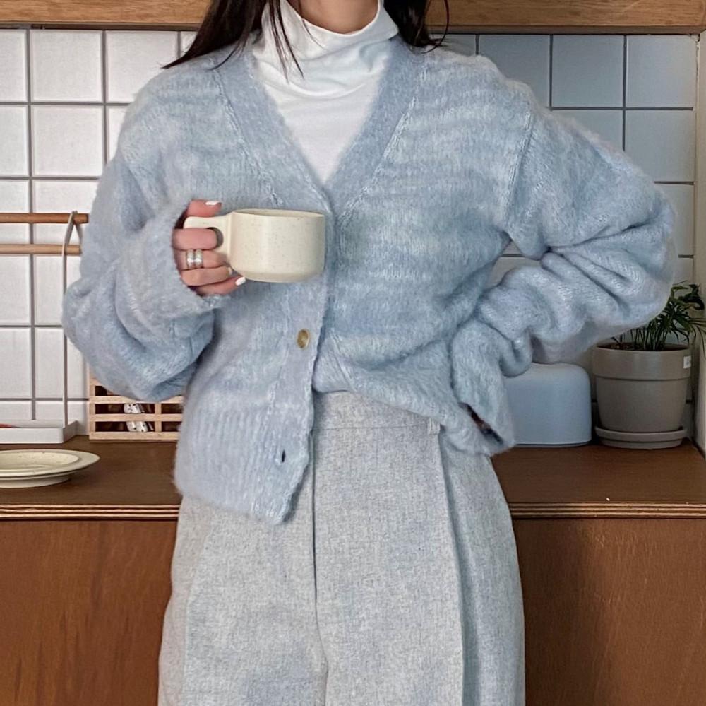 [수아브]뉴 브러쉬 가디건(6color)