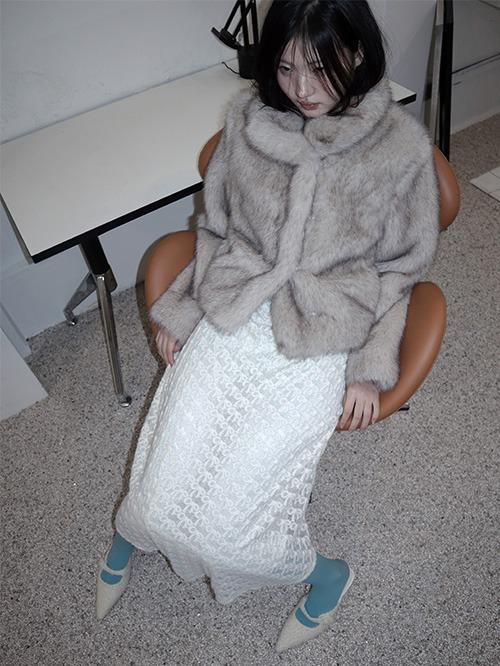 MOON FUR JACKET, 2color