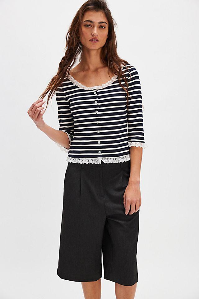 For Love & Lemons Suzette Stripe Cardigan